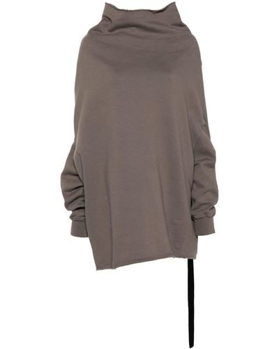 Rick Owens Cowl-neck Shroud Sweatshirt - Gray