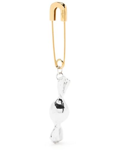 Saks Fifth Avenue Ambush Safety Pin Goldtone Single Drop Earring 225.00