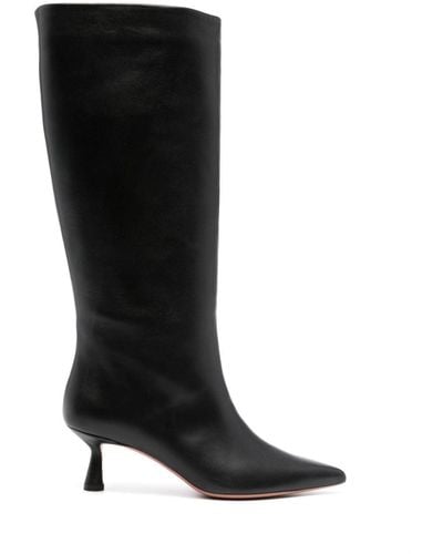 Giuliano Galiano Jane 60mm Leather Boots - Black