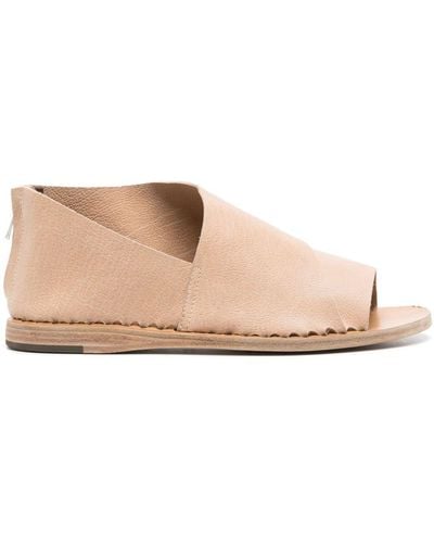 Officine Creative Leather Zipped Sandals - Pink