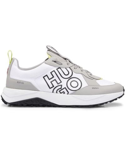 HUGO Sneakers mit Logo-Print - Weiß