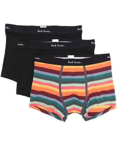 Paul Smith Signature Stripe Logo-Waistband Boxer Set - Black