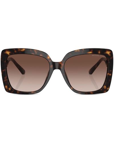 Michael Kors Nice Oversized-Sonnenbrille mit eckigem Gestell - Braun