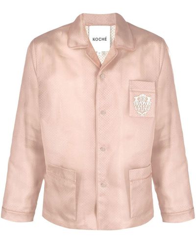 Koche スエード シャツジャケット - ピンク