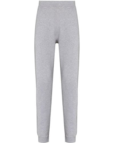 Sunspel Cotton Tapered Track Pants - Gray