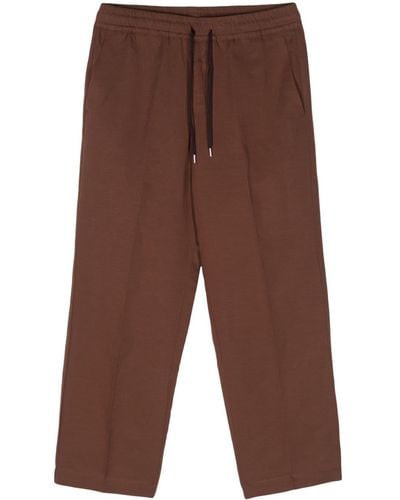 Costumein Drawstring-waist Lyocell Blend Trousers - Brown