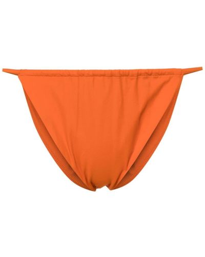 Saint Laurent Bragas de bikini con cortina - Naranja