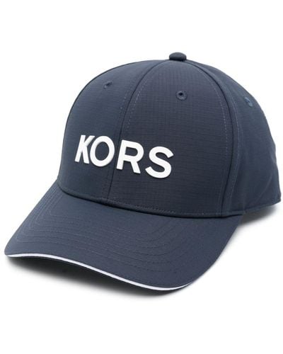 Michael Kors Logo-appliqué Ripstop Hat - Blue