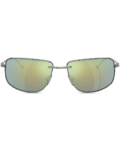 DIESEL Lunettes de soleil à monture rectangulaire - Vert