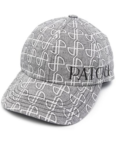 Patou Embroidered-logo Six-panel Cap - Gray
