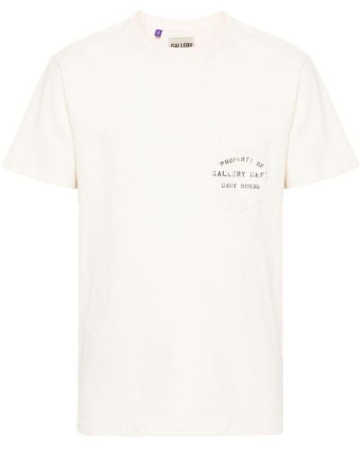GALLERY DEPT. T-Shirt mit Logo-Print - Weiß