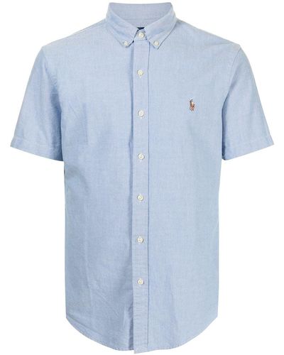 Polo Ralph Lauren オックスフォード ショートスリーブシャツ - ブルー