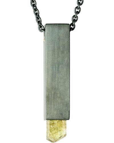 Parts Of 4 Talisman Cuboid Necklace - Green