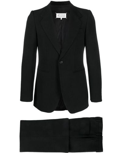 Maison Margiela Single-breasted Wool Suit - Black