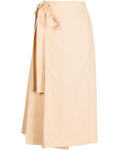 Rejina Pyo Isra Wrap Midi Skirt - Natural