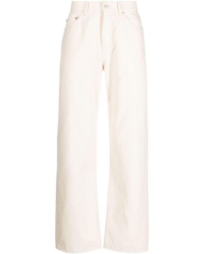 Our Legacy Pantalon en coton à coupe droite - Blanc