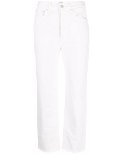 Totême Gerade Cropped-Jeans - Weiß