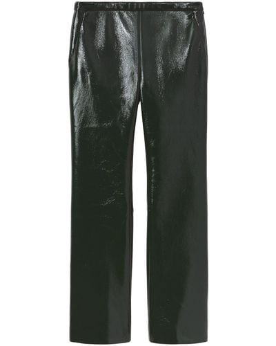 Proenza Schouler Pantalon en vinyle à coupe courte - Gris
