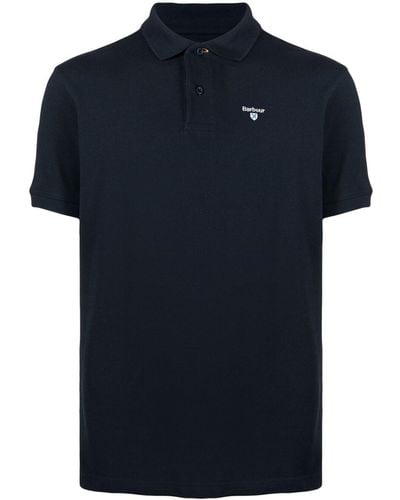 Barbour Logo Embroidered Polo Shirt - Blue