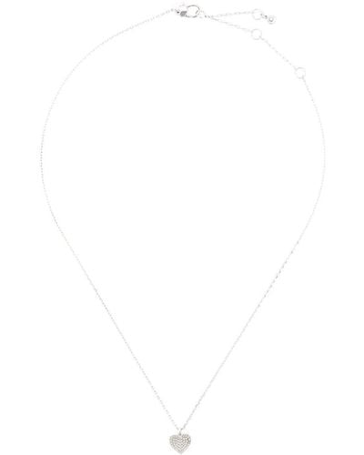Kate Spade Collar con colgante Heart To Heart - Blanco