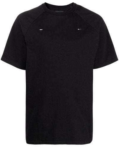 HELIOT EMIL Camiseta con cuello redondo y logo - Negro