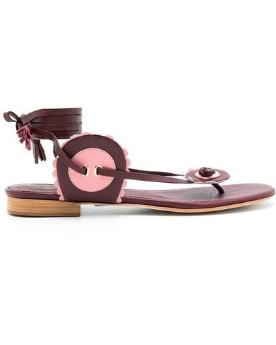 Sarah Chofakian Life Style Sandals - Red