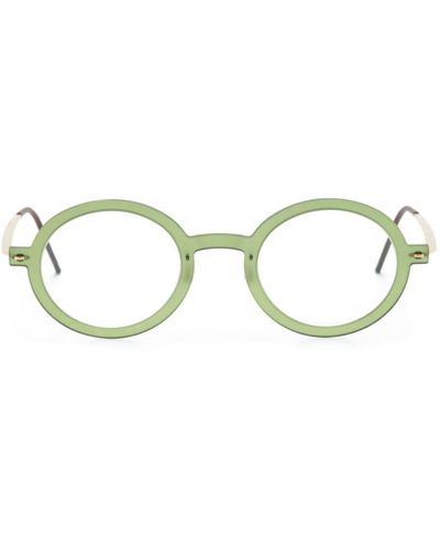 Lindberg Lunettes de vue à monture ronde - Vert