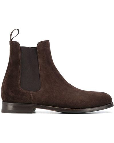 SCAROSSO Elena Ankle Boots - Brown