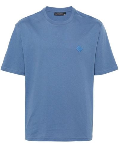 J.Lindeberg Hale T-Shirt mit Logo-Patch - Blau