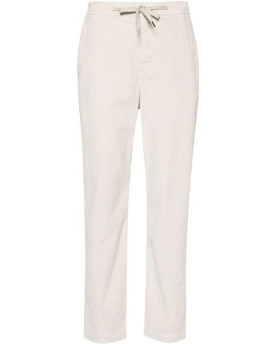 Eleventy Corduroy Slim-fit Trousers - White