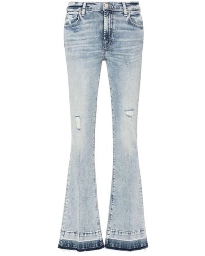 7 For All Mankind Tailorless Bootcut Jeans - Blue