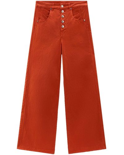 Woolrich Pantalon à coupe ample - Rouge