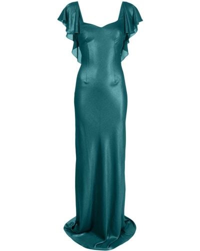 Parlor Mermaid Maxi Gown - Green