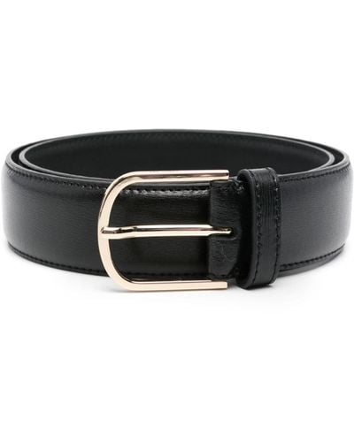 Totême Wide Leather Belt - Black
