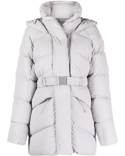 Canada Goose Belted Padded Down Jacket - Grey
