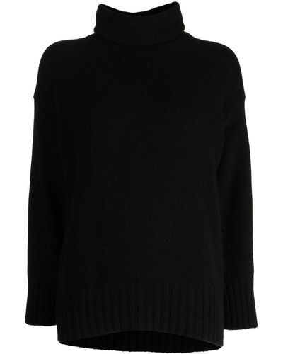 Pringle of Scotland Roll-neck Cashmere Sweater - Black