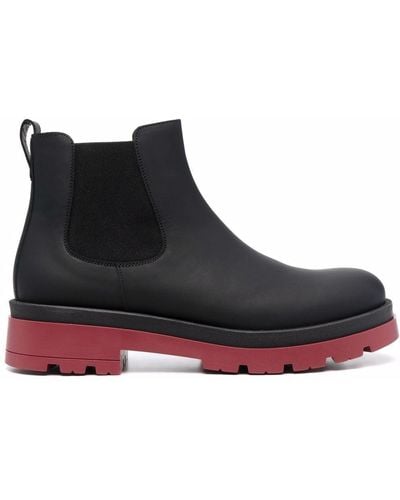 SCAROSSO Justin Leather Boots - Black