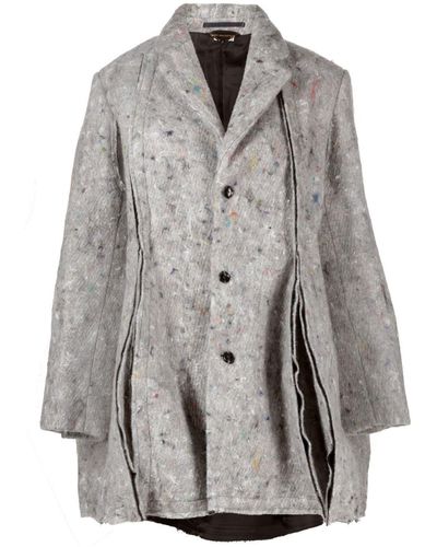 Comme des Garçons Oversize Button-up Jacket - Grey