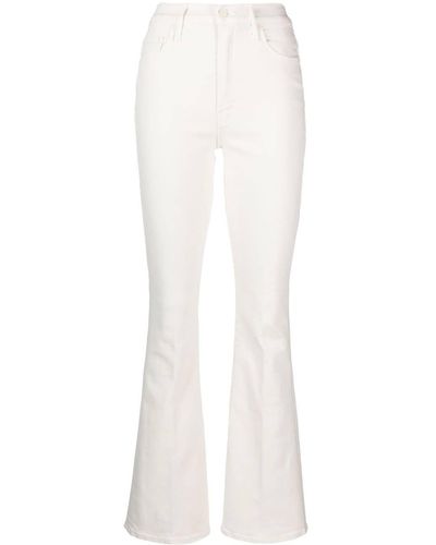 Mother High Waist Denim Jeans - White