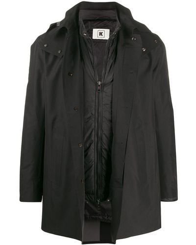 KIRED Hooded Rain Coat - Black