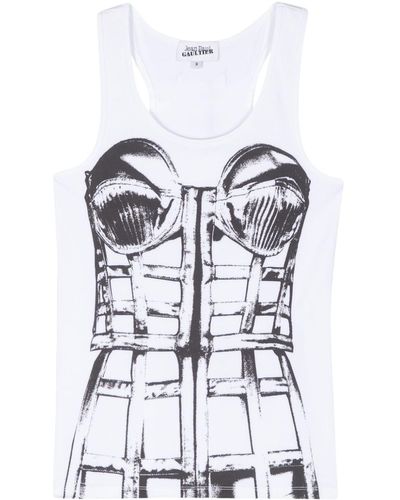 Jean Paul Gaultier The Cage Tanktop - Weiß