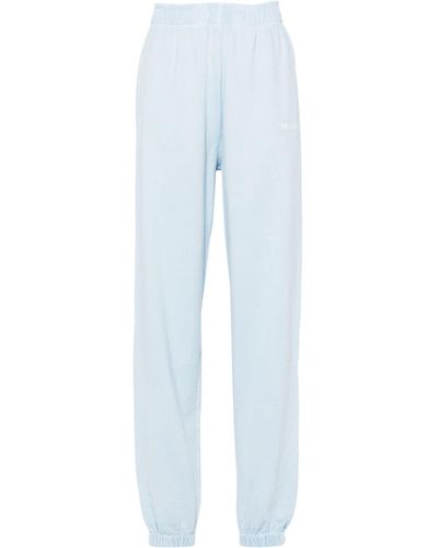 HUGO Logo-embroidered Cotton Track Trousers - Blue