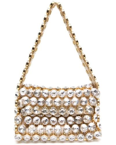 Vanina Clochette Crystal-embellished Mini Bag - White