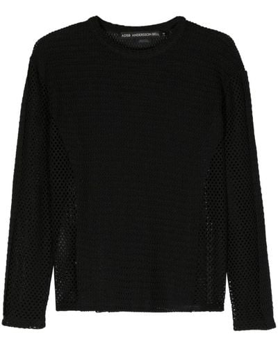 ANDERSSON BELL Dellen Open-knit Sweater - Black