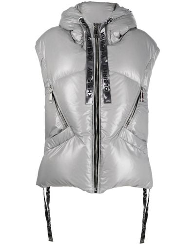 Khrisjoy Hooded Padded Gilet - Grey