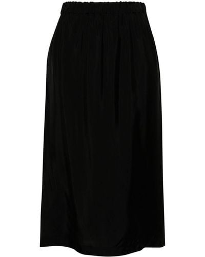 Fabiana Filippi Satin Pencil Skirt - Black