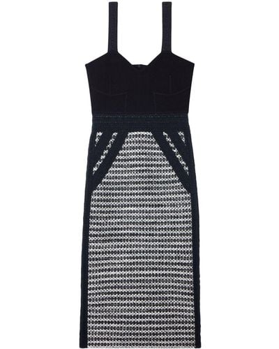 St. John Knitted Midi Dress - Black