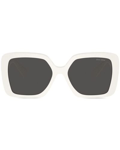 Miu Miu Eckige Glimpse Sonnenbrille - Grau