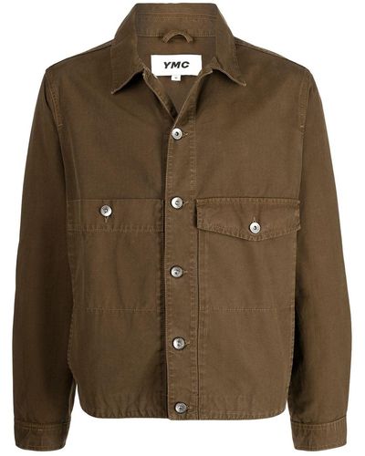 YMC Pinkley Buttoned-up Jacket - Brown