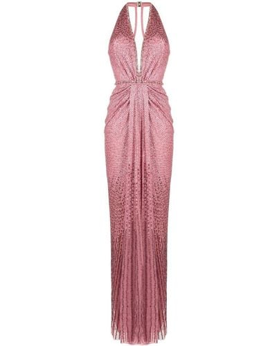 Jenny Packham Zooey Sequin-embellished Dress - Pink